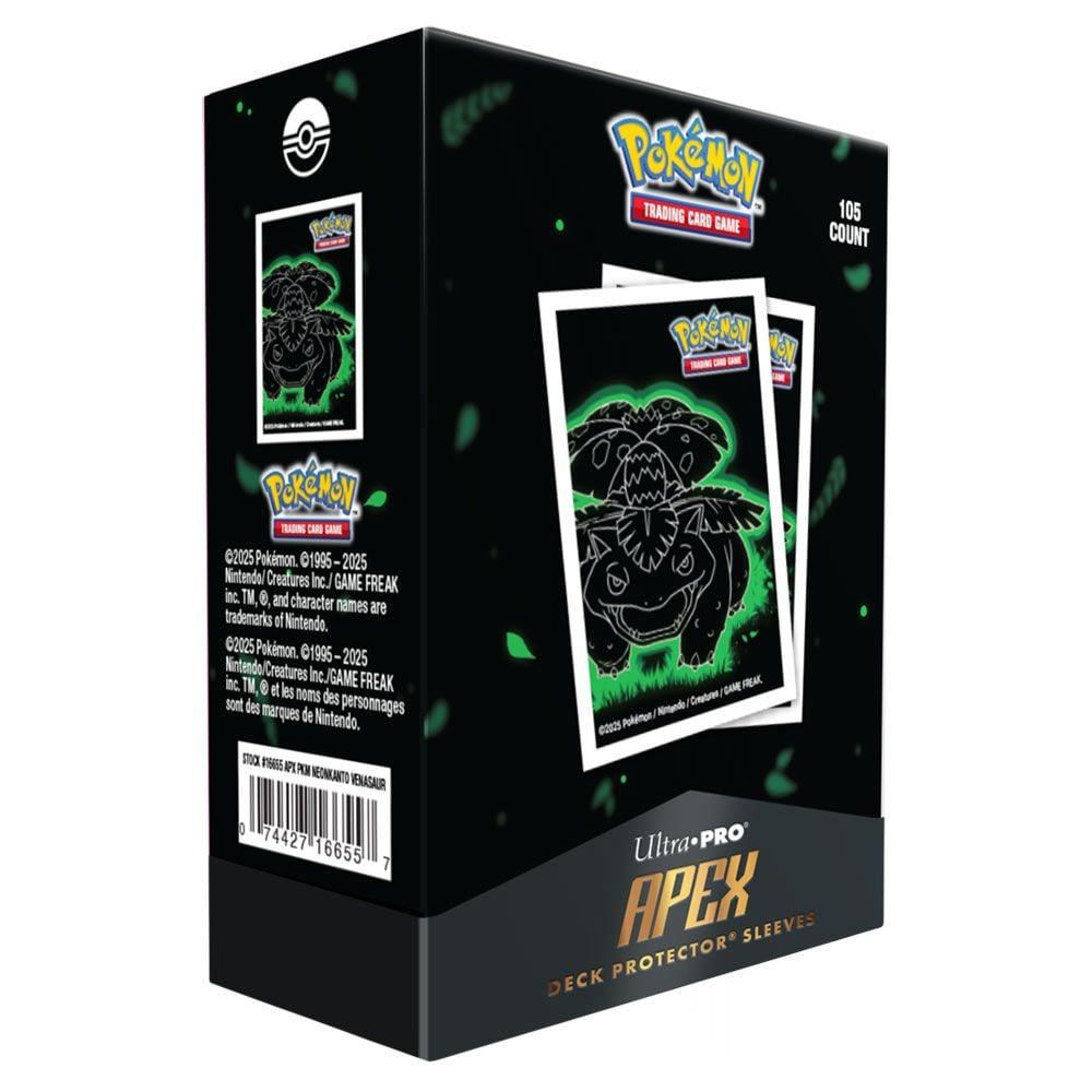 Ultra Pro Pokemon Neon Kanto Venusaur APEX Deck Protector Sleeves