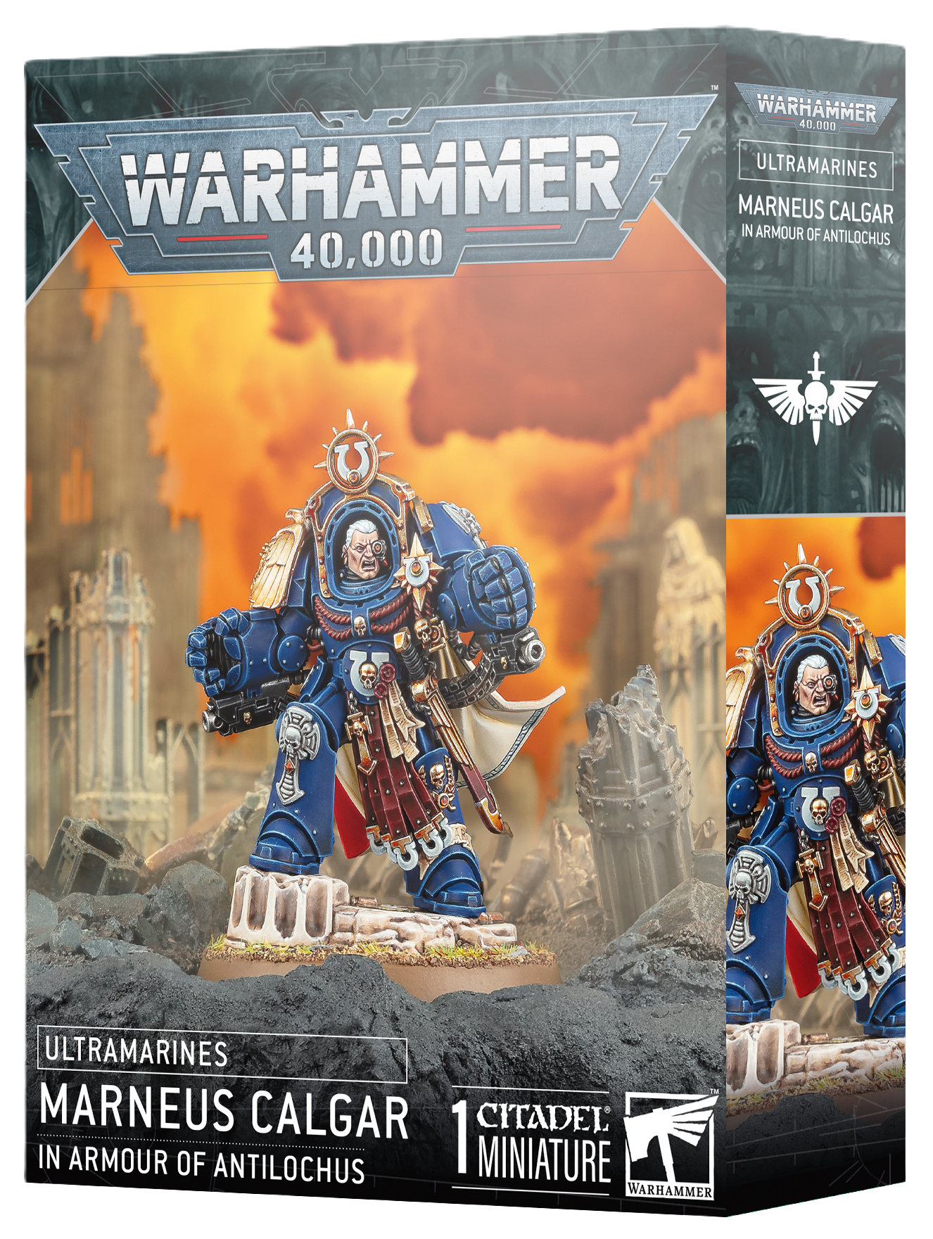 55-74 SPACE MARINES: MARNEUS CALGAR IN ARMOUR OF ANTILOCHUS