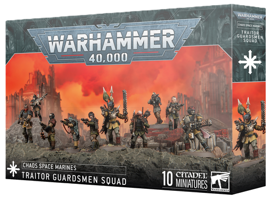 43-107 CHAOS SPACE MARINES: TRAITOR GUARDSMEN SQUAD